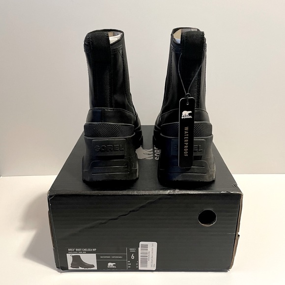 NWT Sorel Brex waterproof leather black boots - Picture 3 of 3